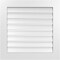 Ekena Millwork Vertical Surface Mount PVC Gable Vent: Functional, w/ 3-1/2"W x 1"P Standard Frame, 30"W x 30"H GVPVE30X3001SF - alternate 1